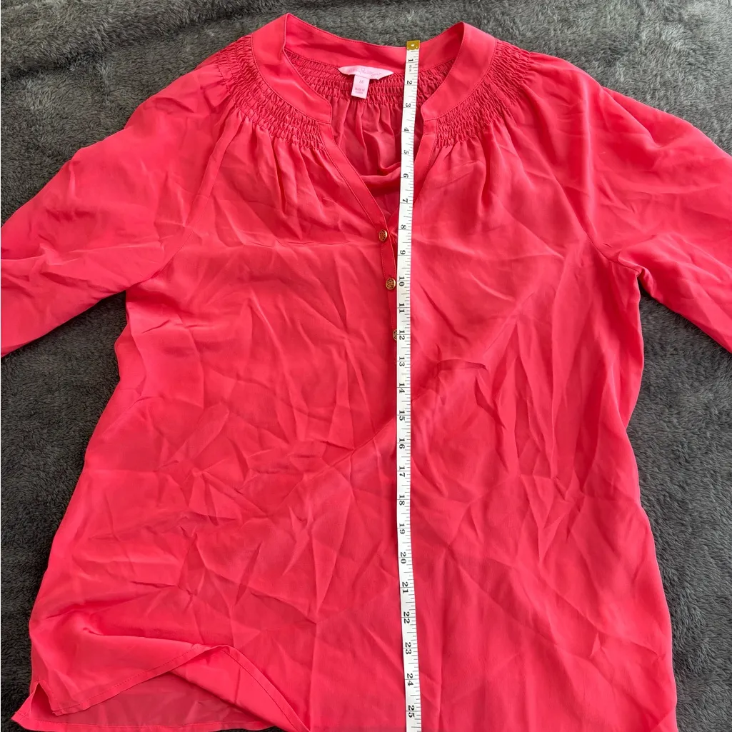 Lilly Pulitzer‎ Vibrant Pink Blouse - Image 4