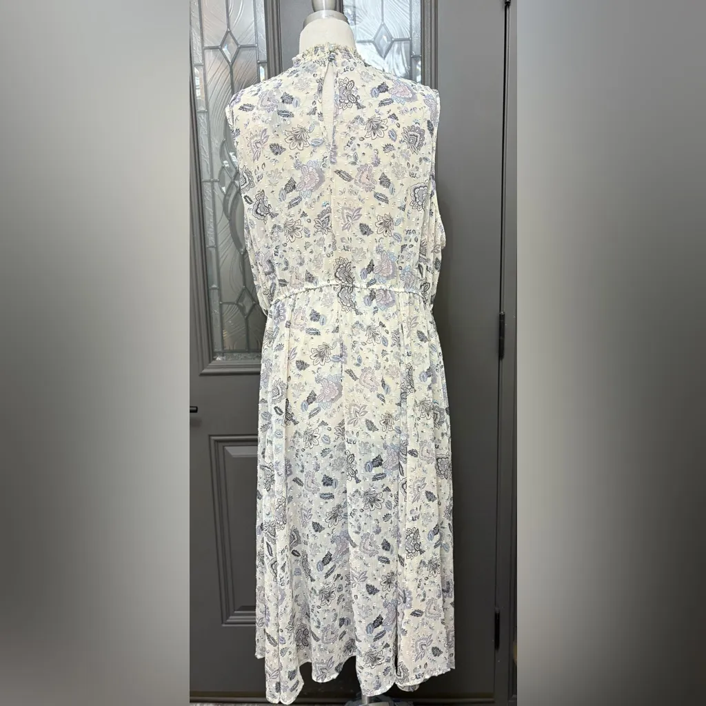 Torrid Midi Clip Dot Mock Neck Dress | Size 3X - Image 6