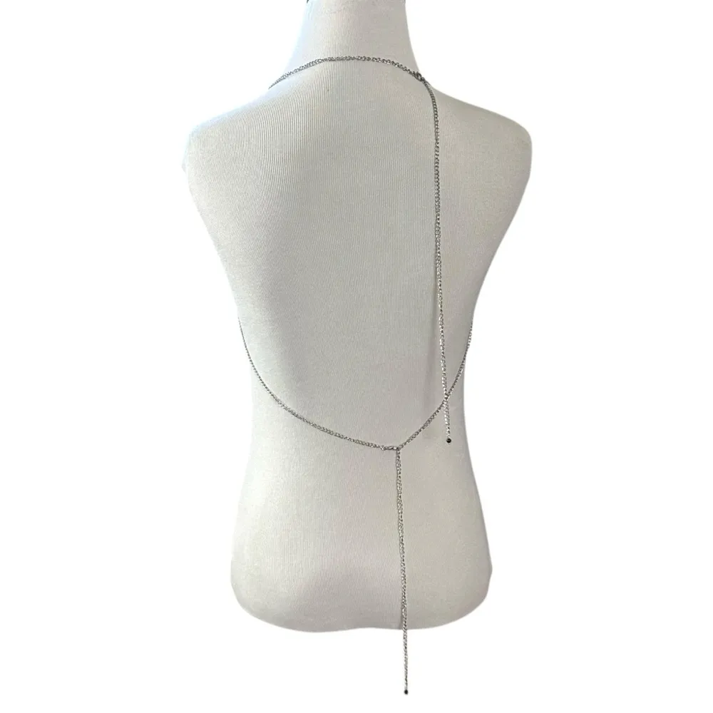 Free People Ethereal Dainty First Love Pearl Body Chain in Black NWT Coquette OS - Image 7