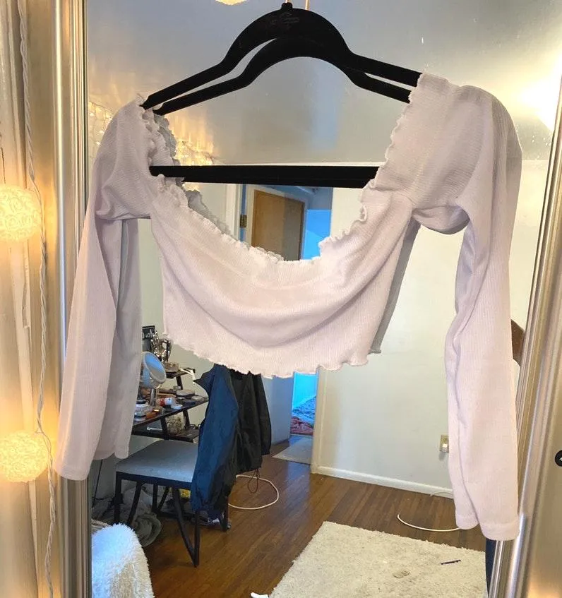 Boohoo Off The Shoulder Crop Top - Image 2