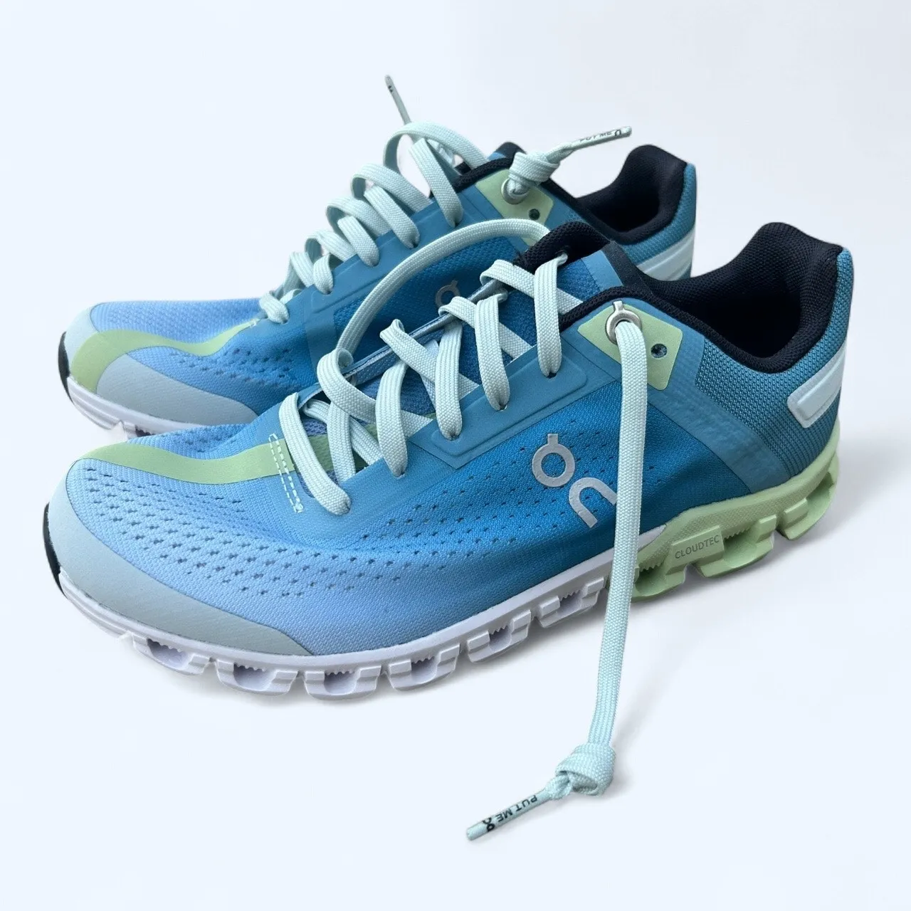 NEW On Cloudflow 3.0 Running Athletic Sneakers Women's 5.5 M Niagara Meadow Blue - Image 2