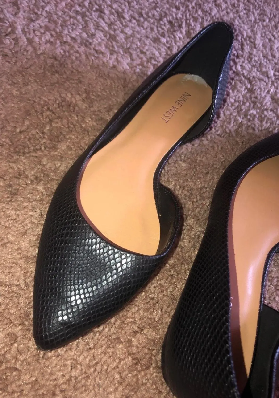 Nine West Black Leather Flats - Image 4