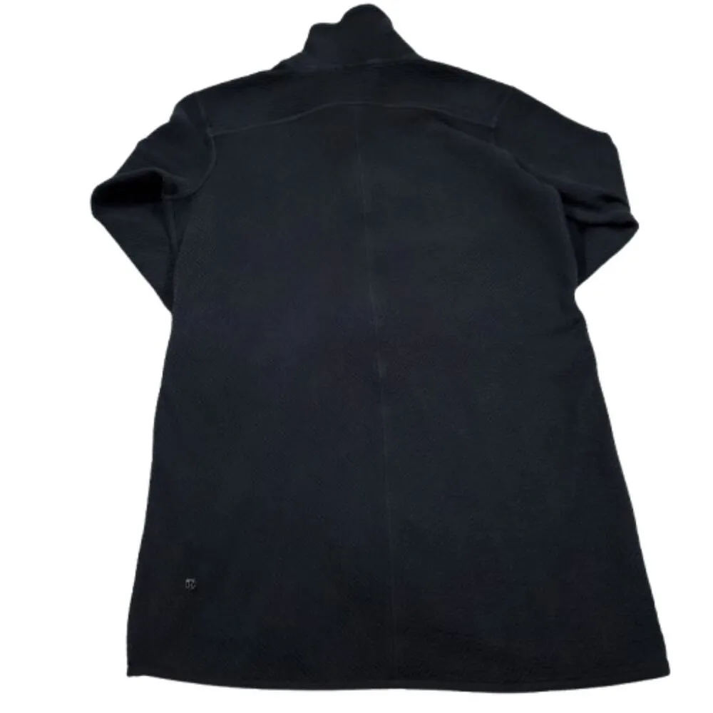 READ Lululemon On Repeat Jacket Women's Size 10 Black Full Zip Longline Slim Fit - Image 3