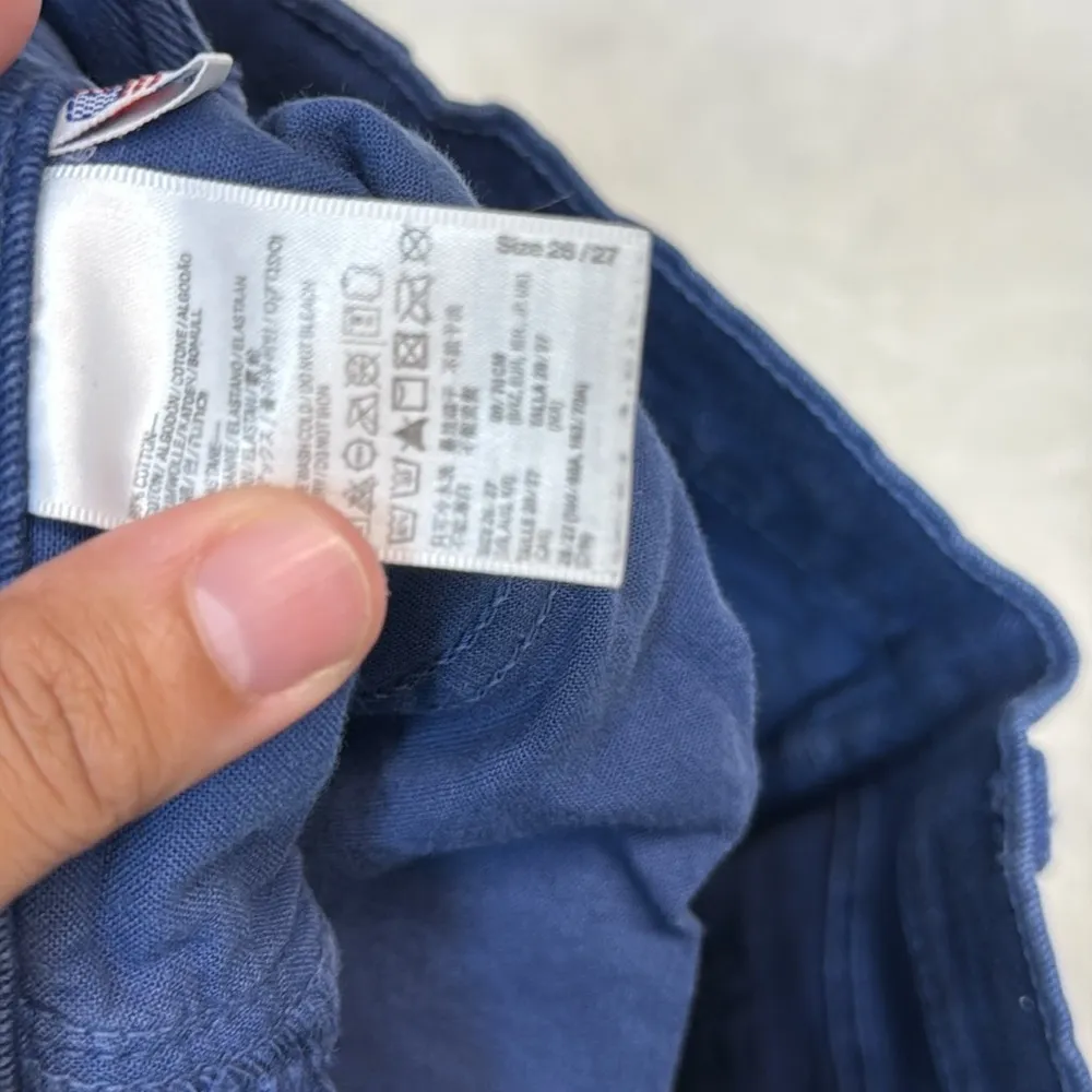 American Apparel Women's High Waist Blue Denim Shorts-Size 26/27- Made in USA - Image 6