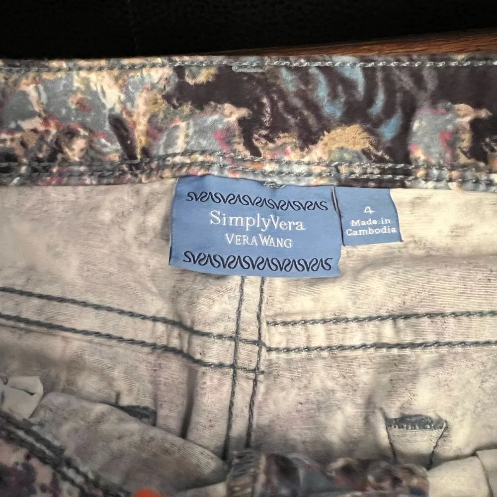 simply vera wang skinny jeans size 4 Multi Color 30x28.5 - Image 2