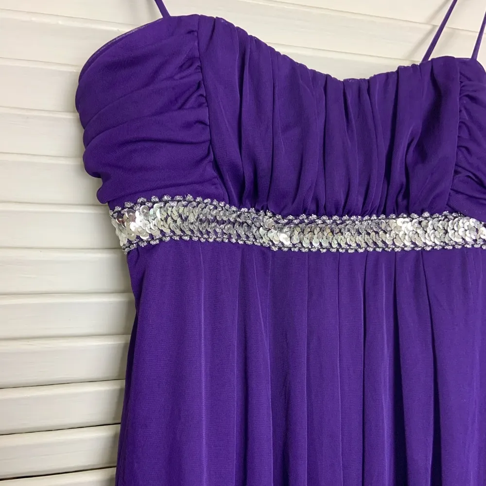 LG Purple Sweet Storm spaghetti mini prom dress - Image 6