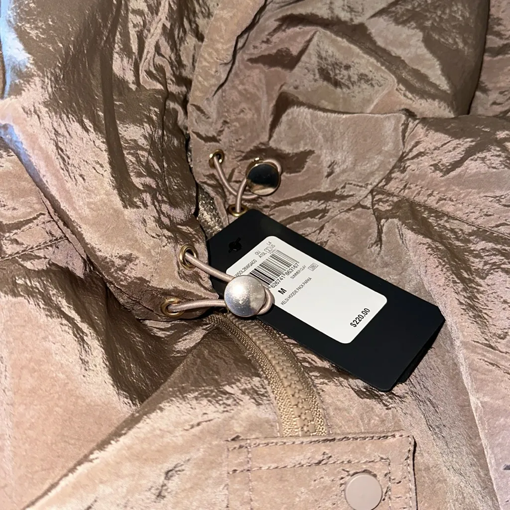 NWT Guess Kelsi Hooded Midi-Length Parka Color: SUMMER CLAY - Image 8