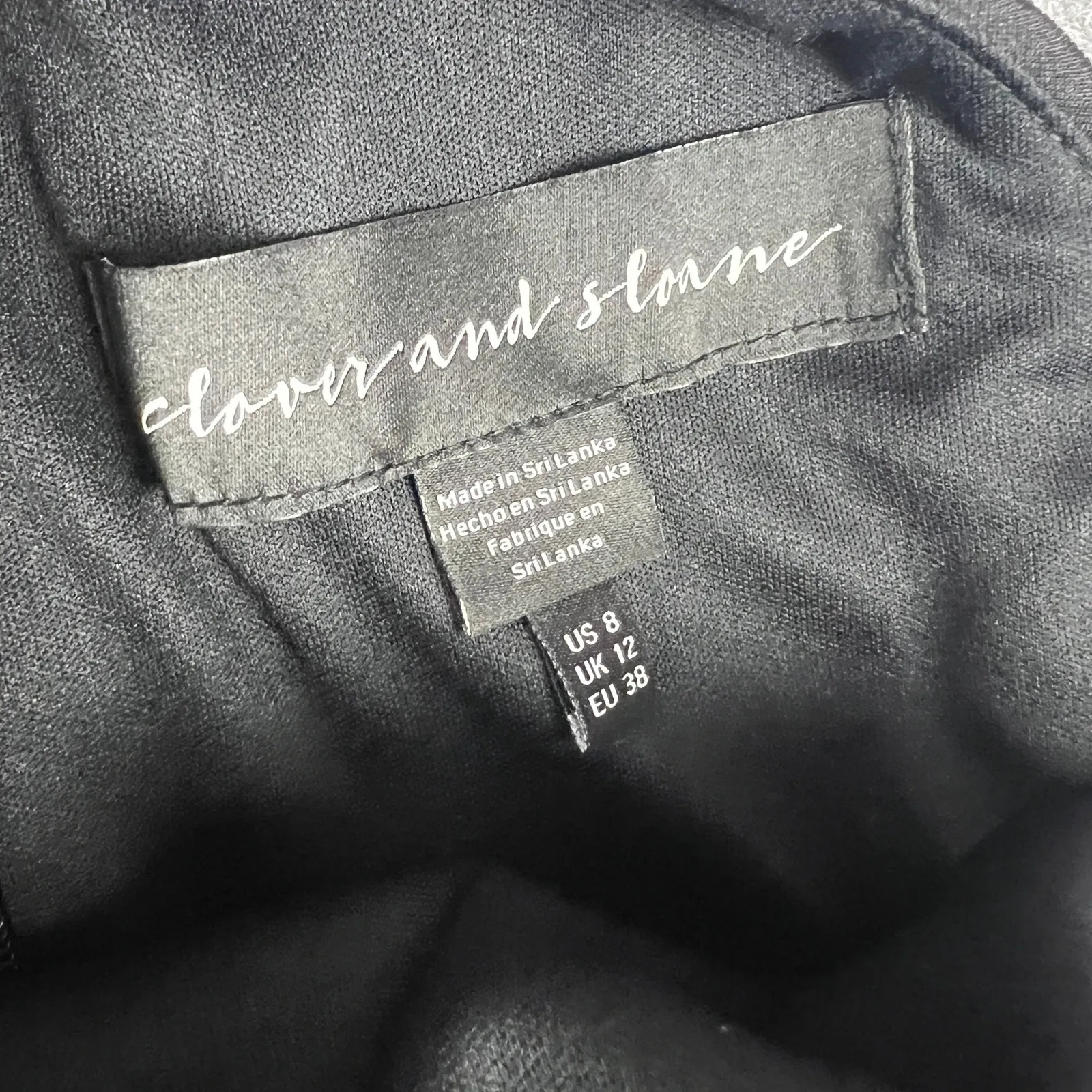 Clover And Sloane Womens Black Rosette Sleeveless‎ Sheath Dress Sz 8 LBD - Image 6