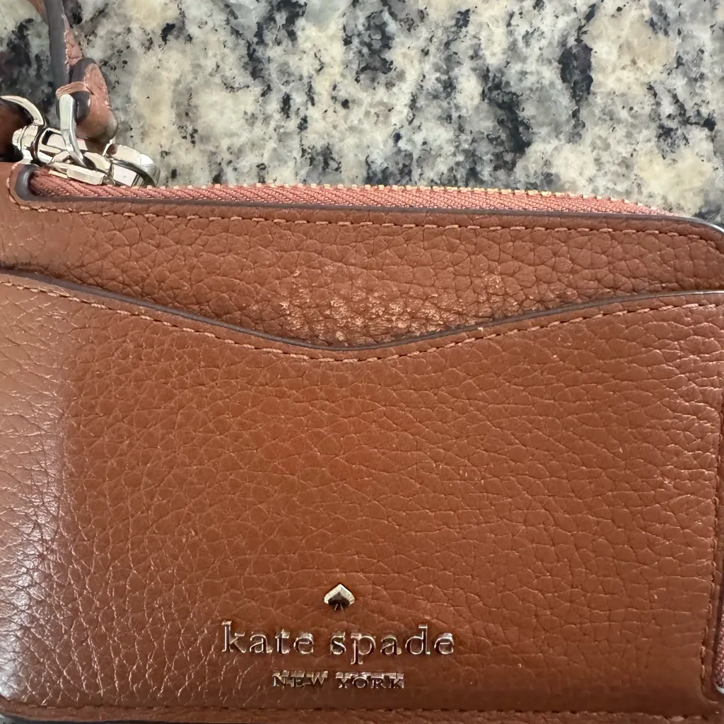 Kate Spade Cognac Leather Pouch - Image 2
