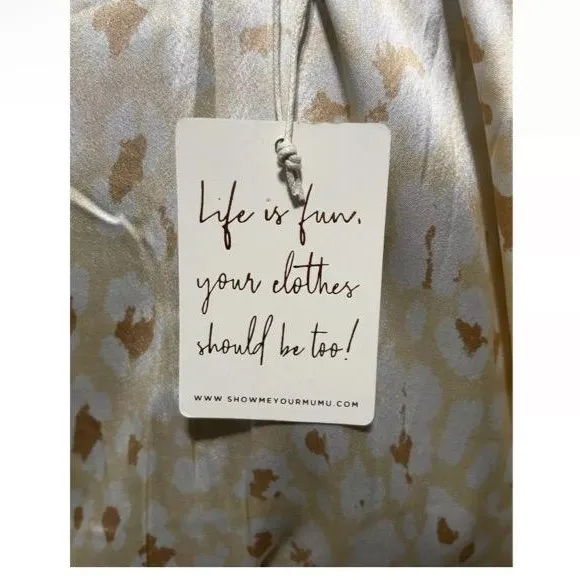 NWT Show Me Your Mumu x Curateur OS Harlow Robe - Animal Print.  SZ O/S - Image 6