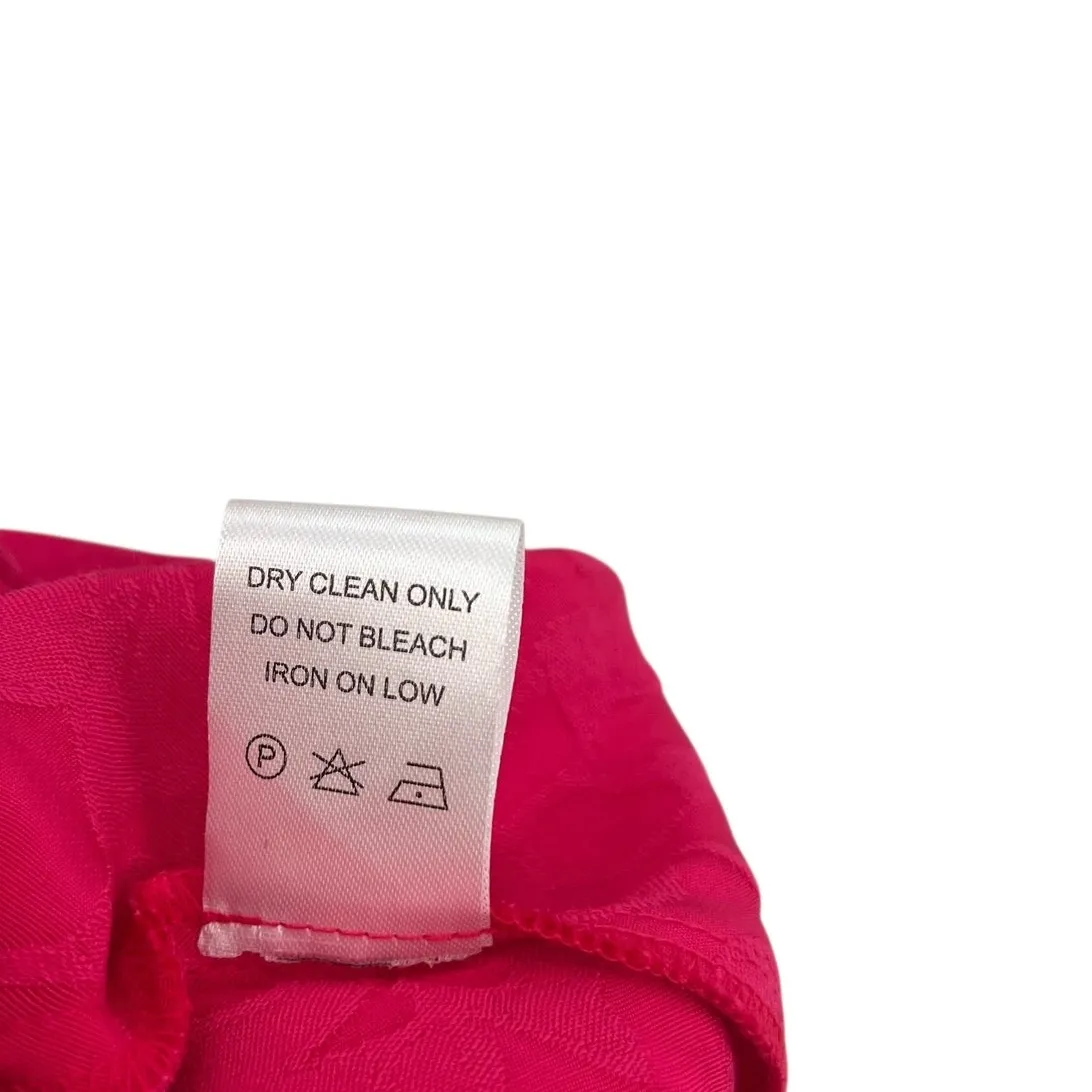 Privacy Please Mia Maxi Dress Slip Maxi Floral Satin Hot Pink Size Small - Image 17