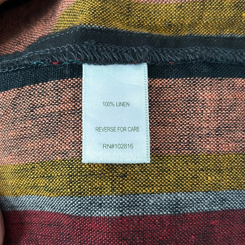 Garnet Hill essential linen pull on skirt - Image 4