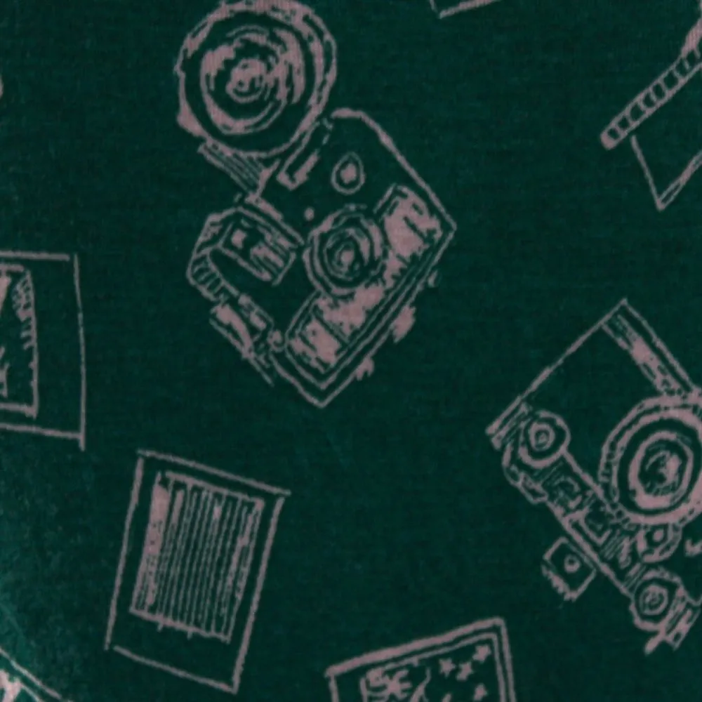 Teal Mod Cloth Camera Dress Long Sleeve Babydoll Midi Dress - Image 7