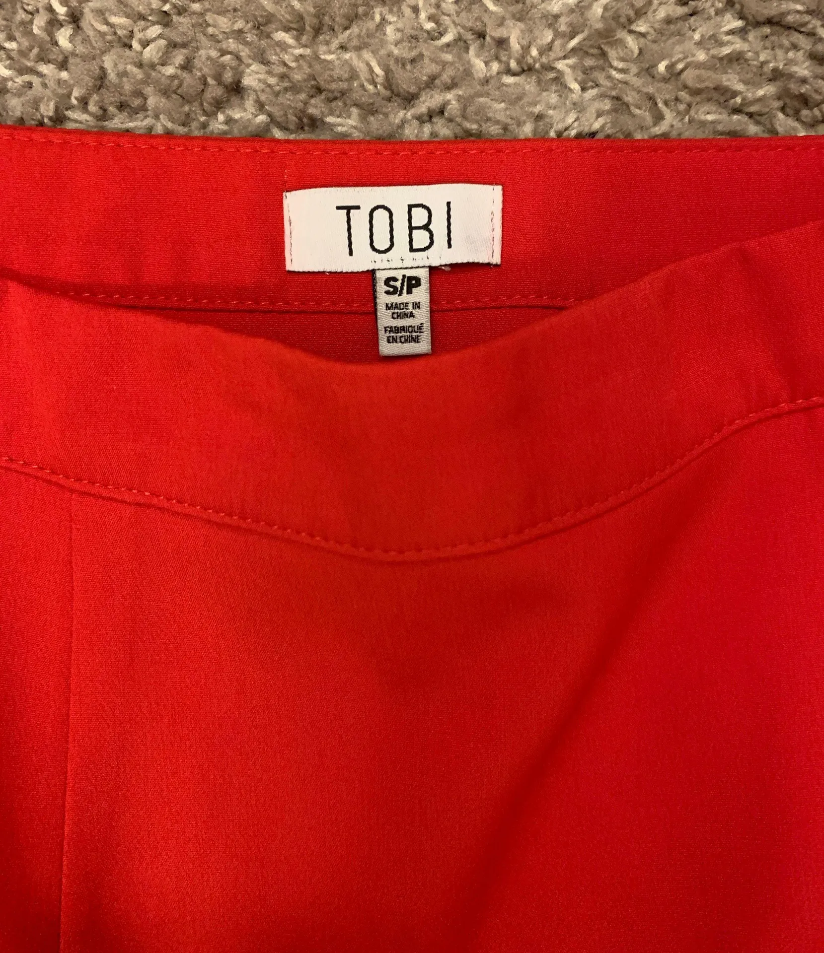 Tobi Red Mini Skirt - Image 4