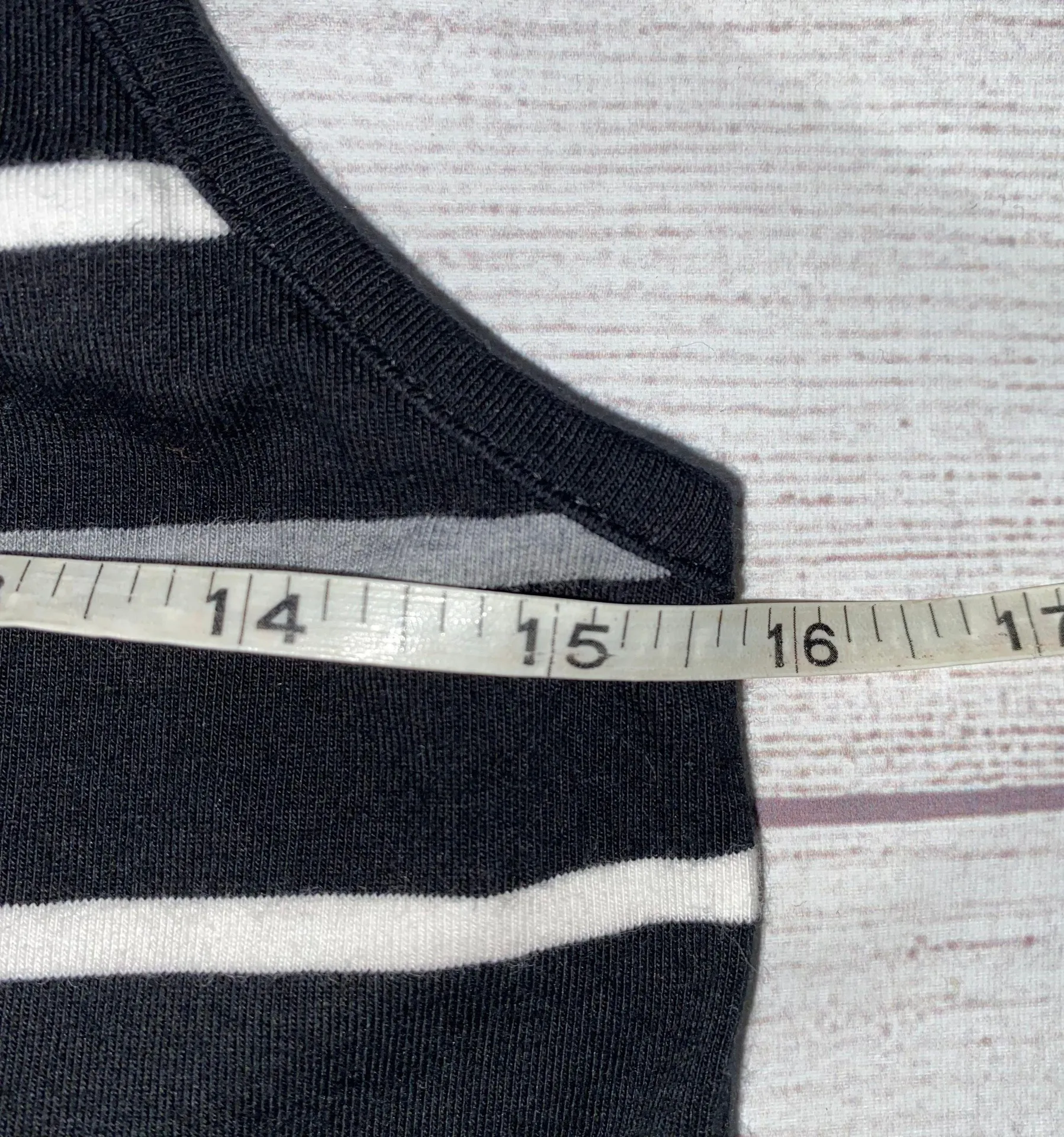 Forever 21 tank top stripe dress black white & grey sz L - Image 6