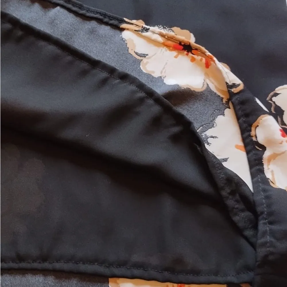 IVANKA TRUMP Women’s LONG DRESS, SPAGHETTI STRAPS, BLACK, FLORAL,TIE WAIST Sz12 - Image 6