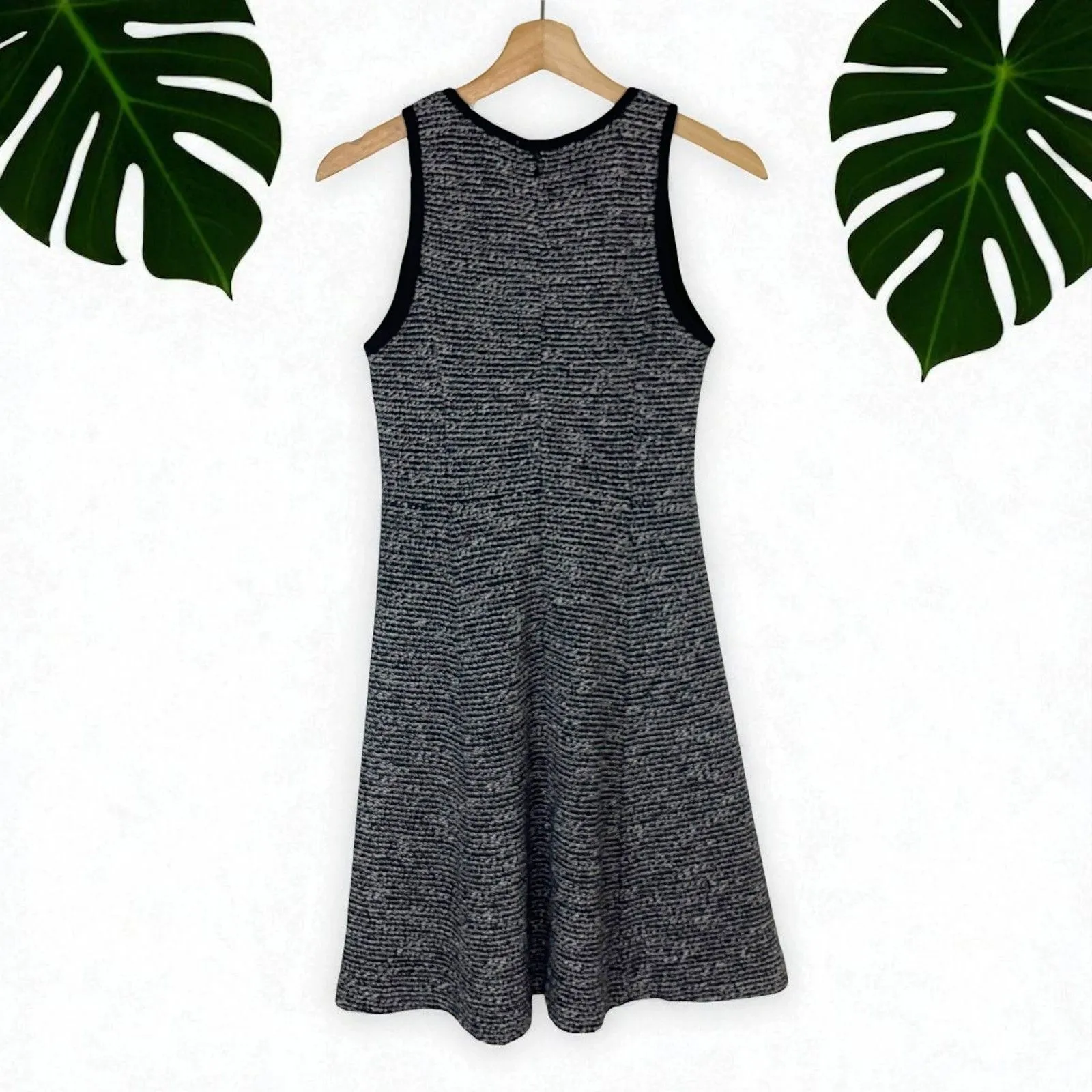 J. Crew Sleeveless Tweed Flare Dress - Image 7