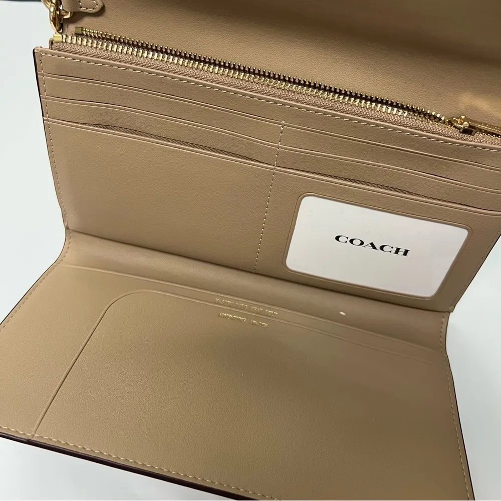 Coach Travel Envelope Wallet In Signature Canvas With Strawberry Print CB609 - Image 3