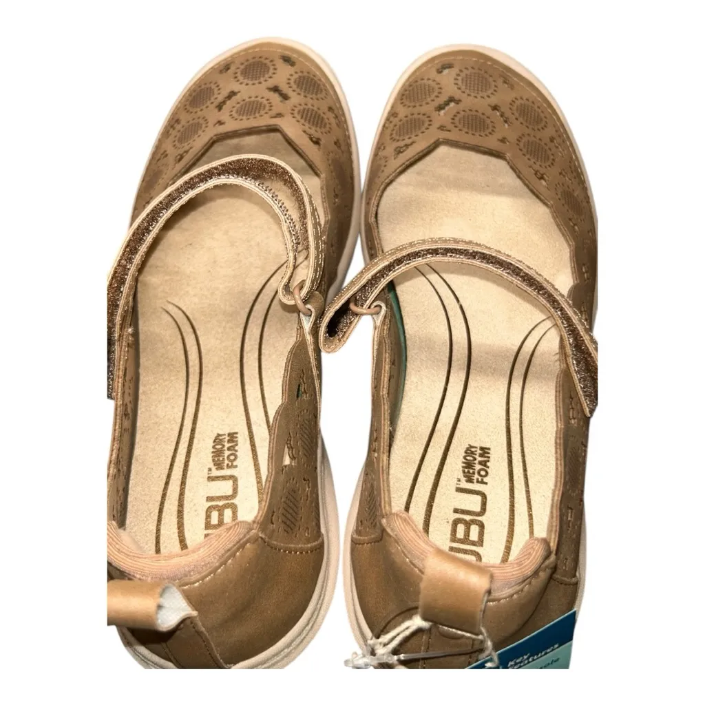 JAMBU & CO JBU Women’s Anne Taupe Shimmer Shoes – Size 8 (New with Box) Tan - Image 15