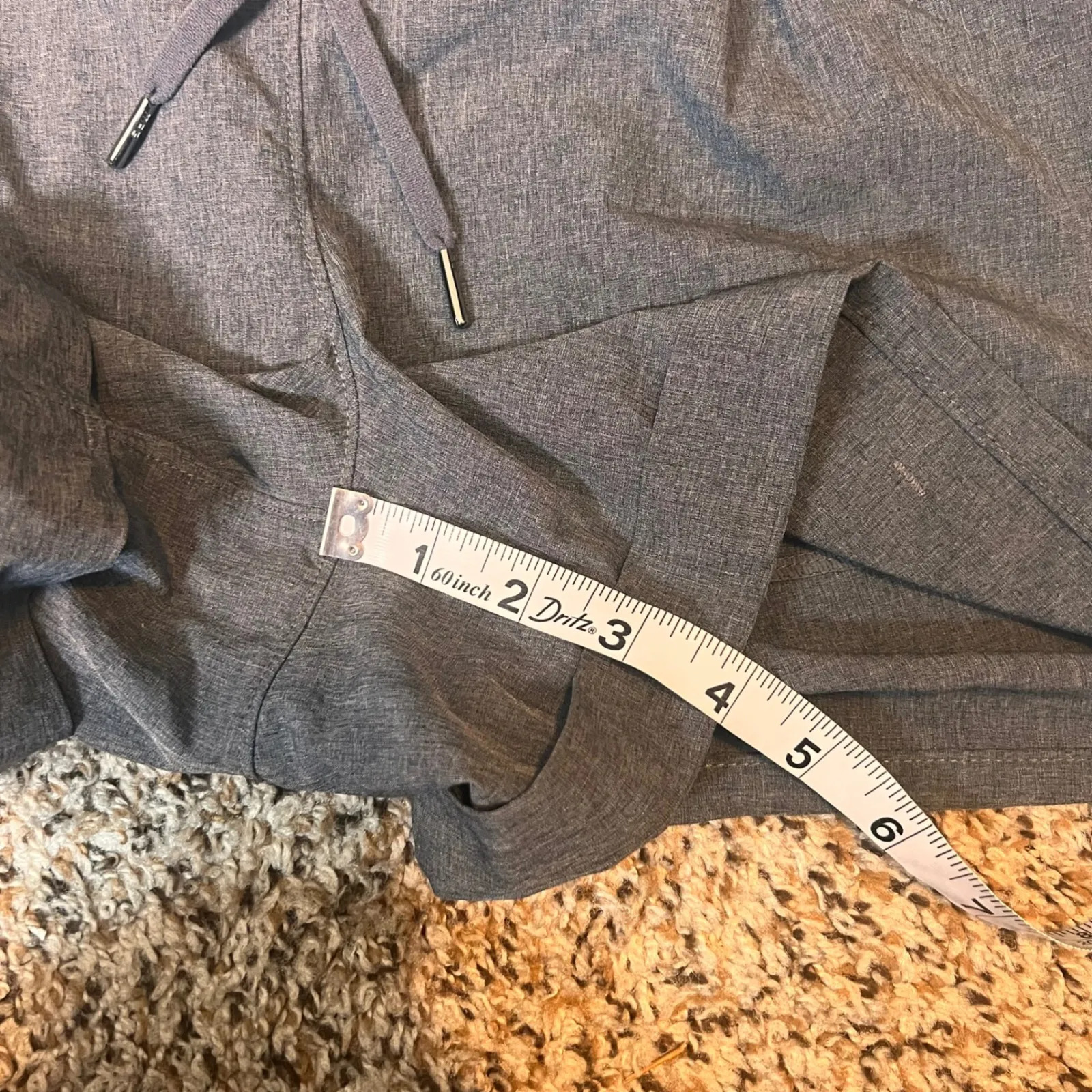 MPG‎ Womens Gray High Waisted Drawstring Cuffed Casual Shorts - Image 5