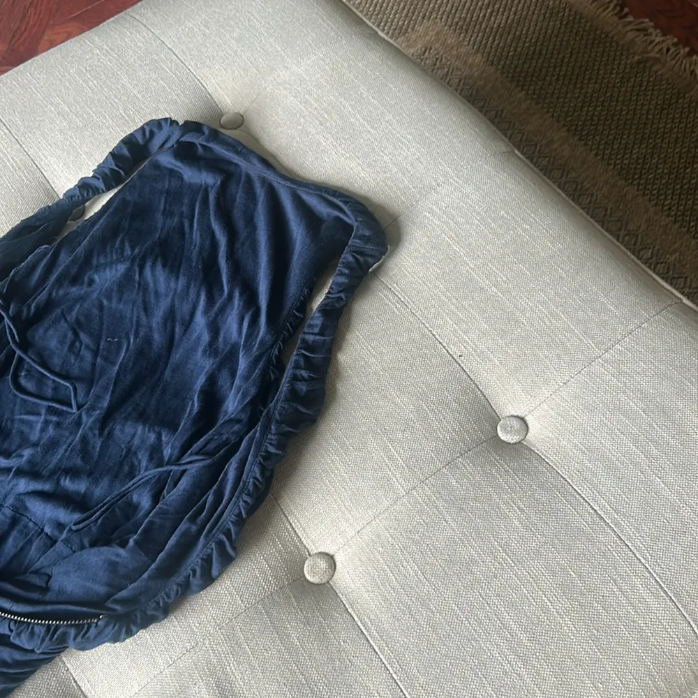 Alice + Olivia Navy Blue Ruched Midi Dress Size 4 - Image 7