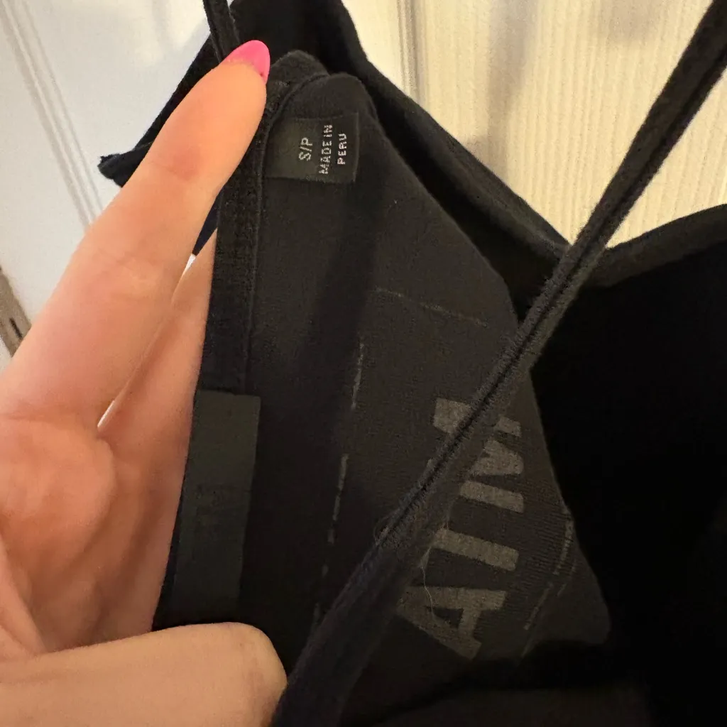 ATM Pima Cotton Cami Bodysuit Black - Image 5