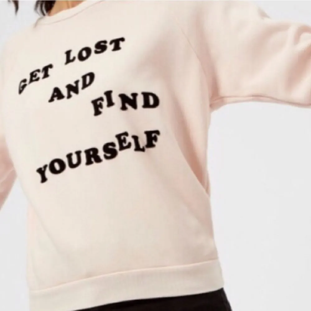 Wildfox Blush Pink Get Lost And Find Yourself Tee - Image 4