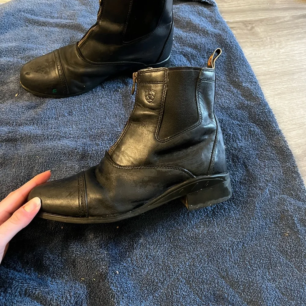 Leather Zip Paddock Boots - Image 2