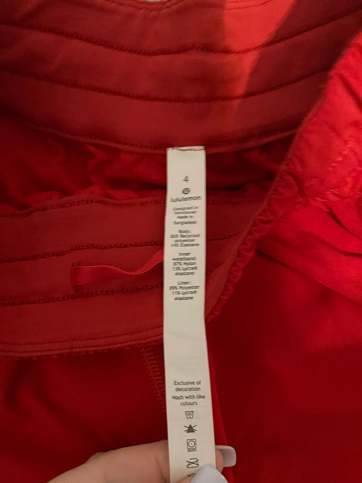 Lululemon red shorts - Image 3