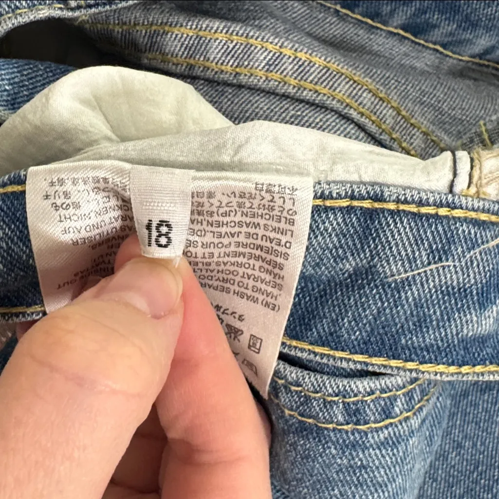 Midiostudio Makers Skin 5 Overdye High Rise Blue Denim Mom Jeans size 27 - Image 13