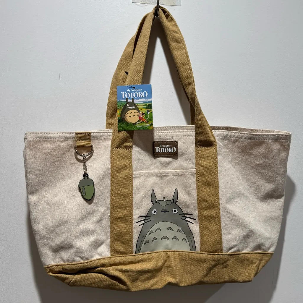 Studio Ghibli My Neighbor Totoro Acorn Charm Tote Bag - Image 5