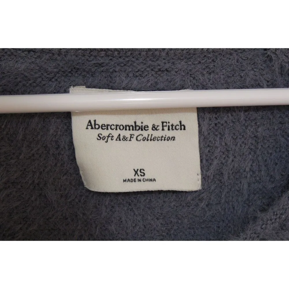 Womens Abercrombie & Fitch Soft AF Blue Long Sleeve Scoop Neck Sweater Size XS - Image 3