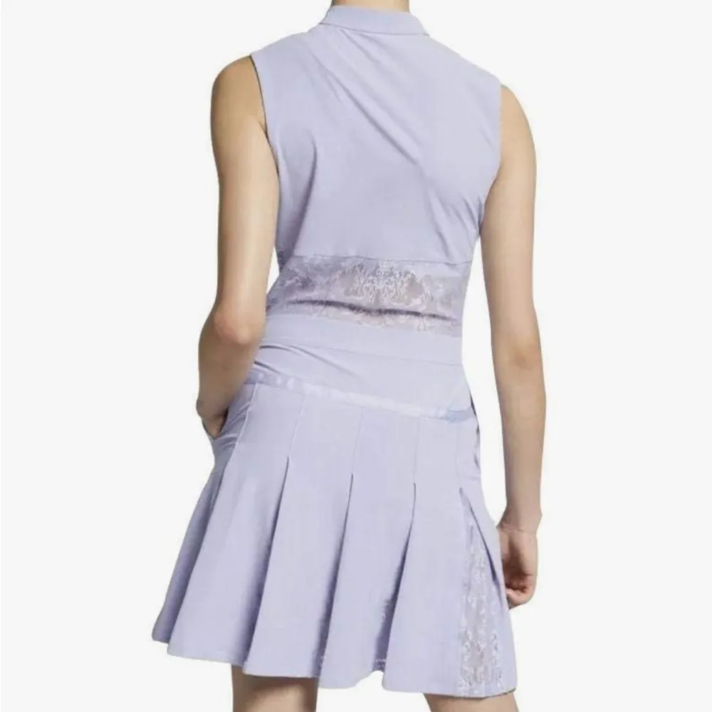 NIKE Dri Fit Flex Golf Dress 2019 Lace Panels Purple Dawn Size Small - Image 2