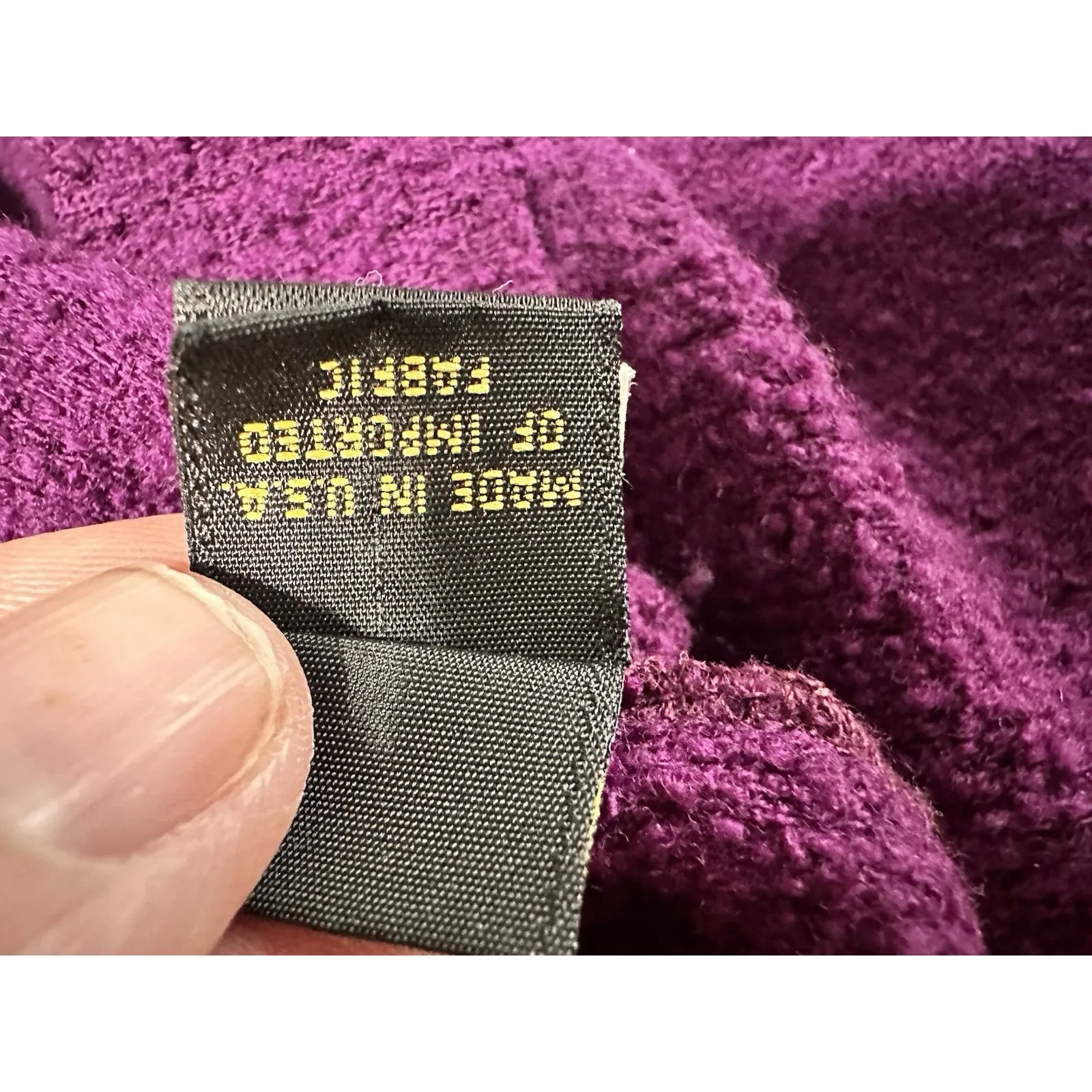 RARE Vtg Donna Karan Wool Sample Skirt 80s 90s Magenta Purple Pencil Midi Sz 8 - Image 6