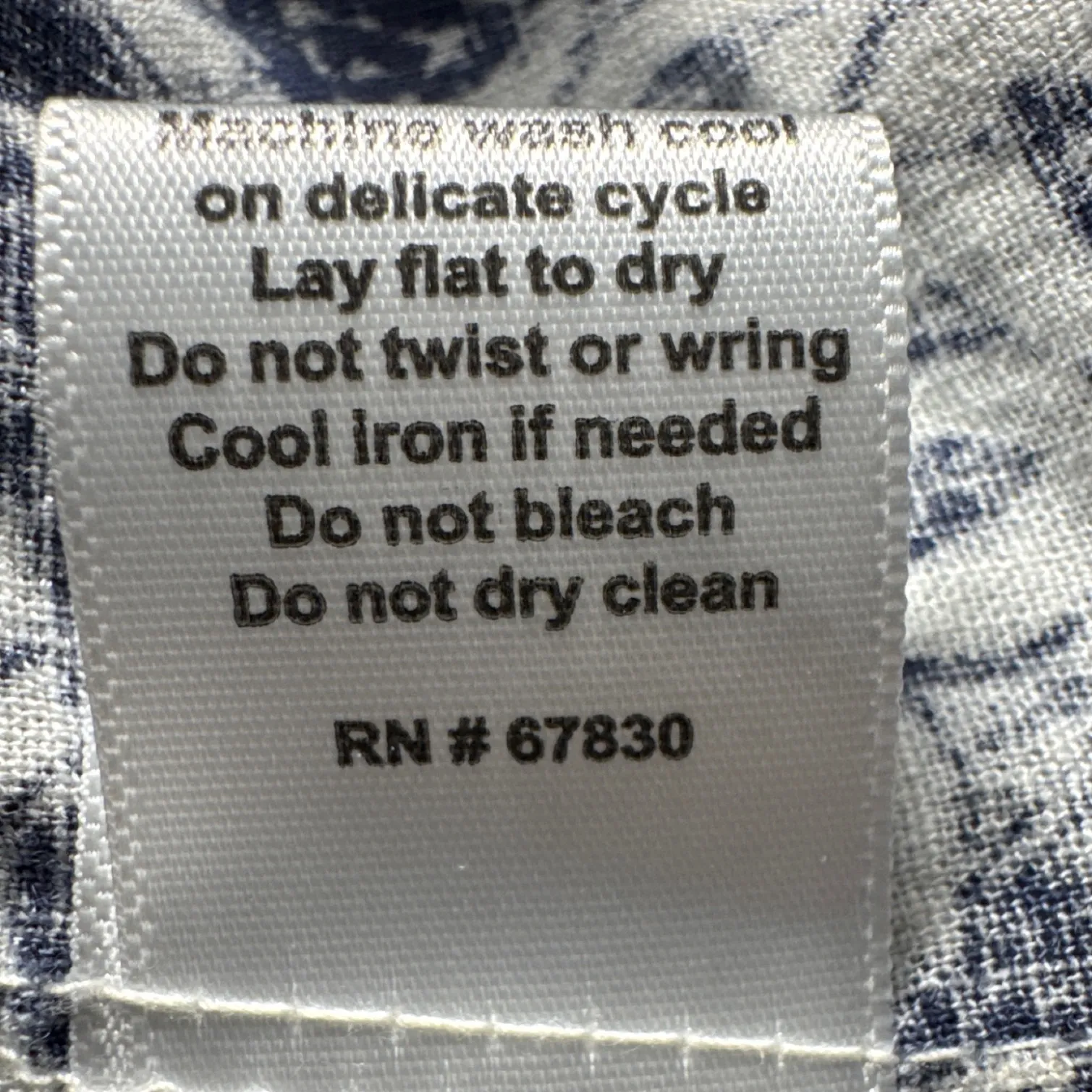 Coral Bay Linen Blend Button Down Shirt Floral‎ Print 3/4 Sleeve XL Blue - Image 5