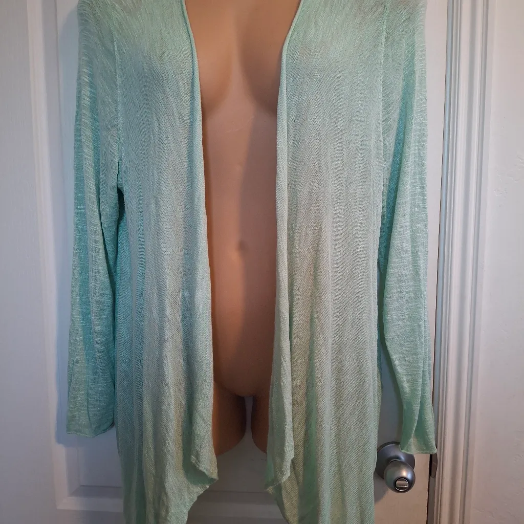 Torrid Sz 3 Mint Green Open Front Women's Sweater - Image 6