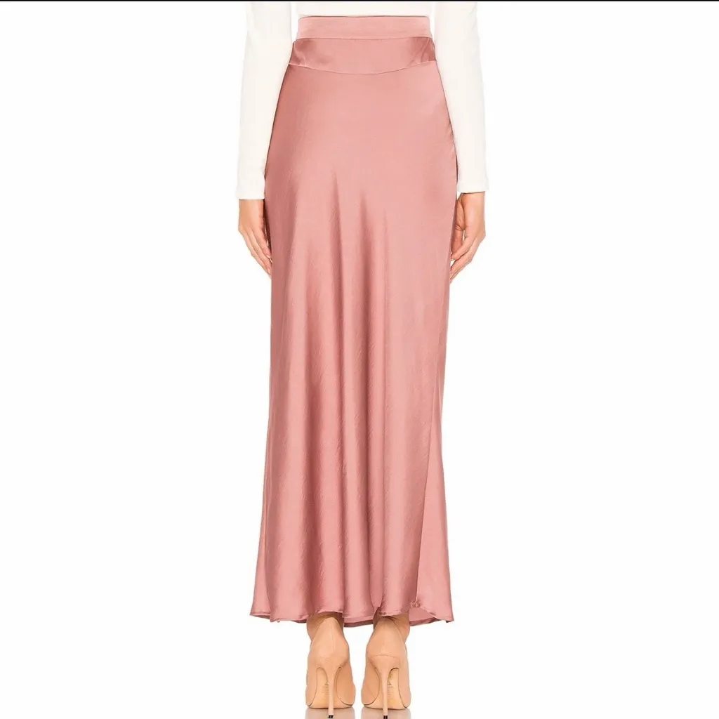 Free People Normani Bias Midi Slip Skirt — Dusty Mauve Pink Size 0 - Image 2