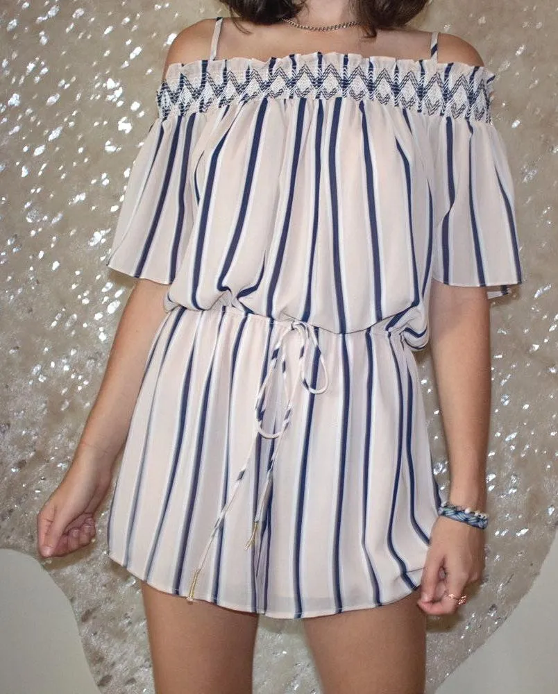 Moon River Striped Romper - Image 3