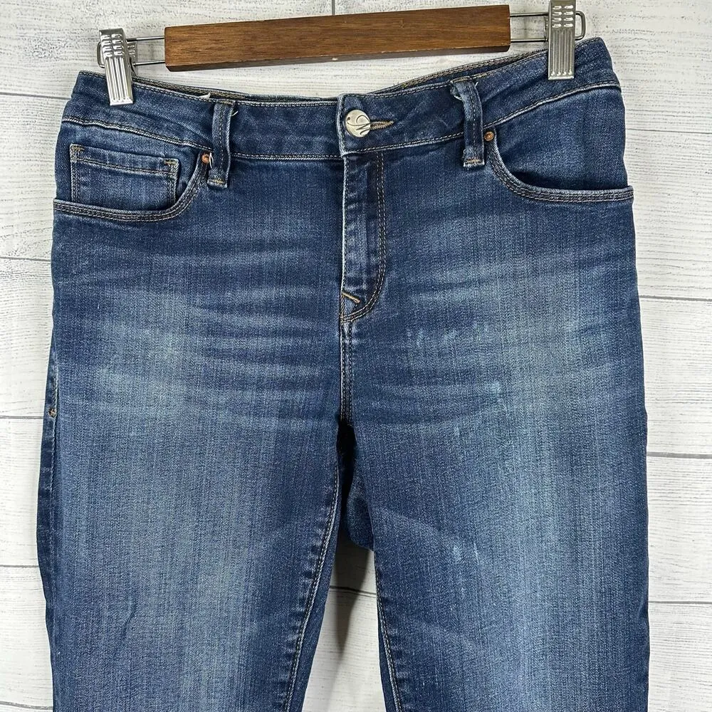 Mavi Womens size 29 Slim Ankle Whiskered Distressed Denim Jeans - Image 3