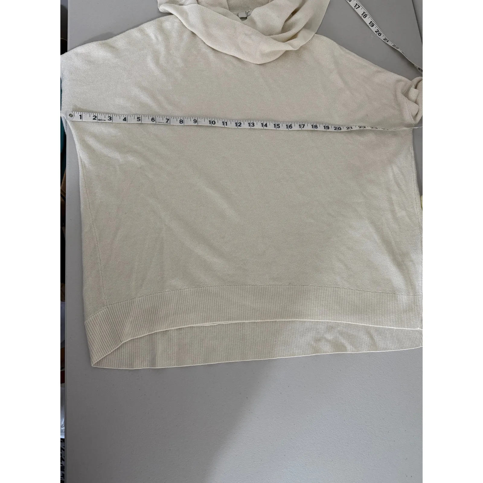 Joie Women's Chesney Ivory Cream Draped Cowl Neck Wool Cashmere Blend Sweater XS - Image 7