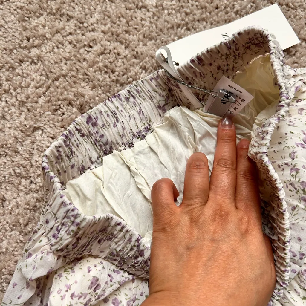 Floral print long skirt. Xs - Image 5