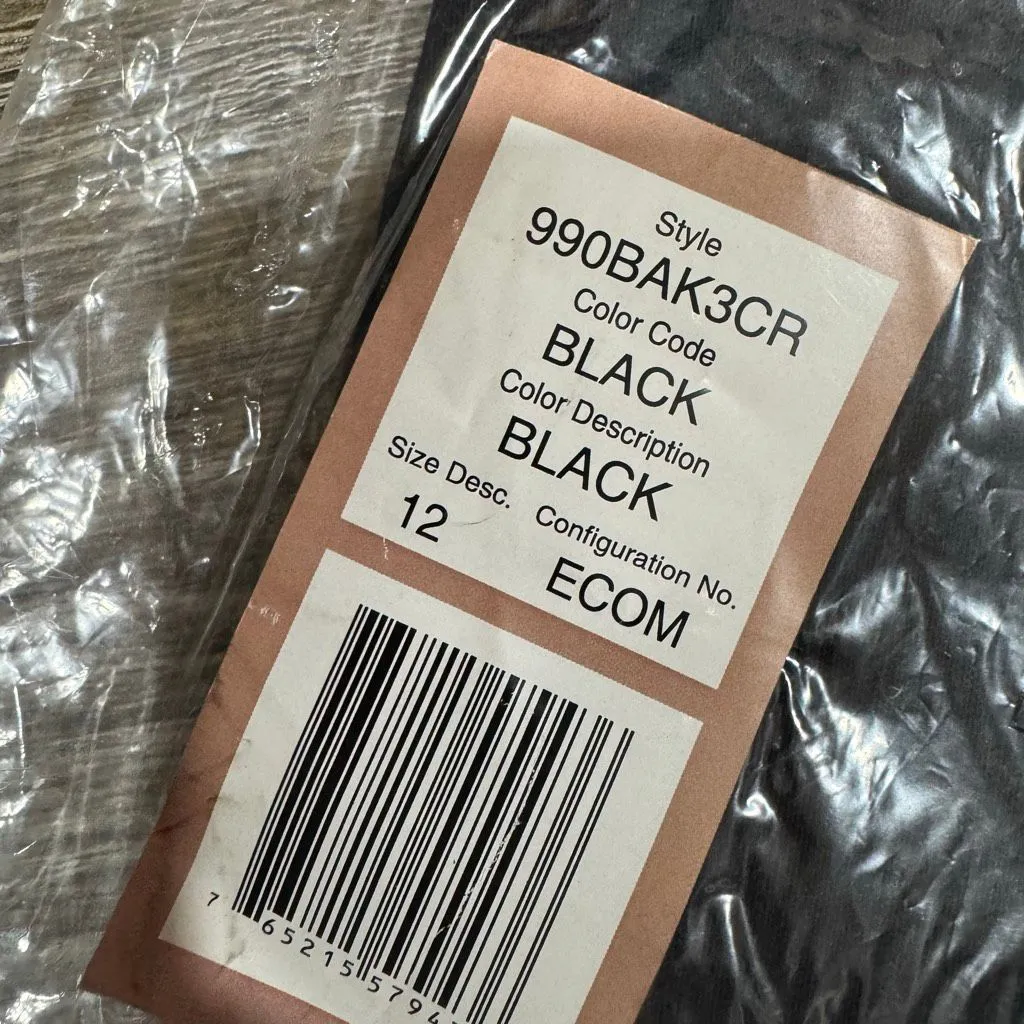 New Croft & Barrow Straight Mid Rise Comfort Waist Stretch Pants Black Size 12 - Image 5