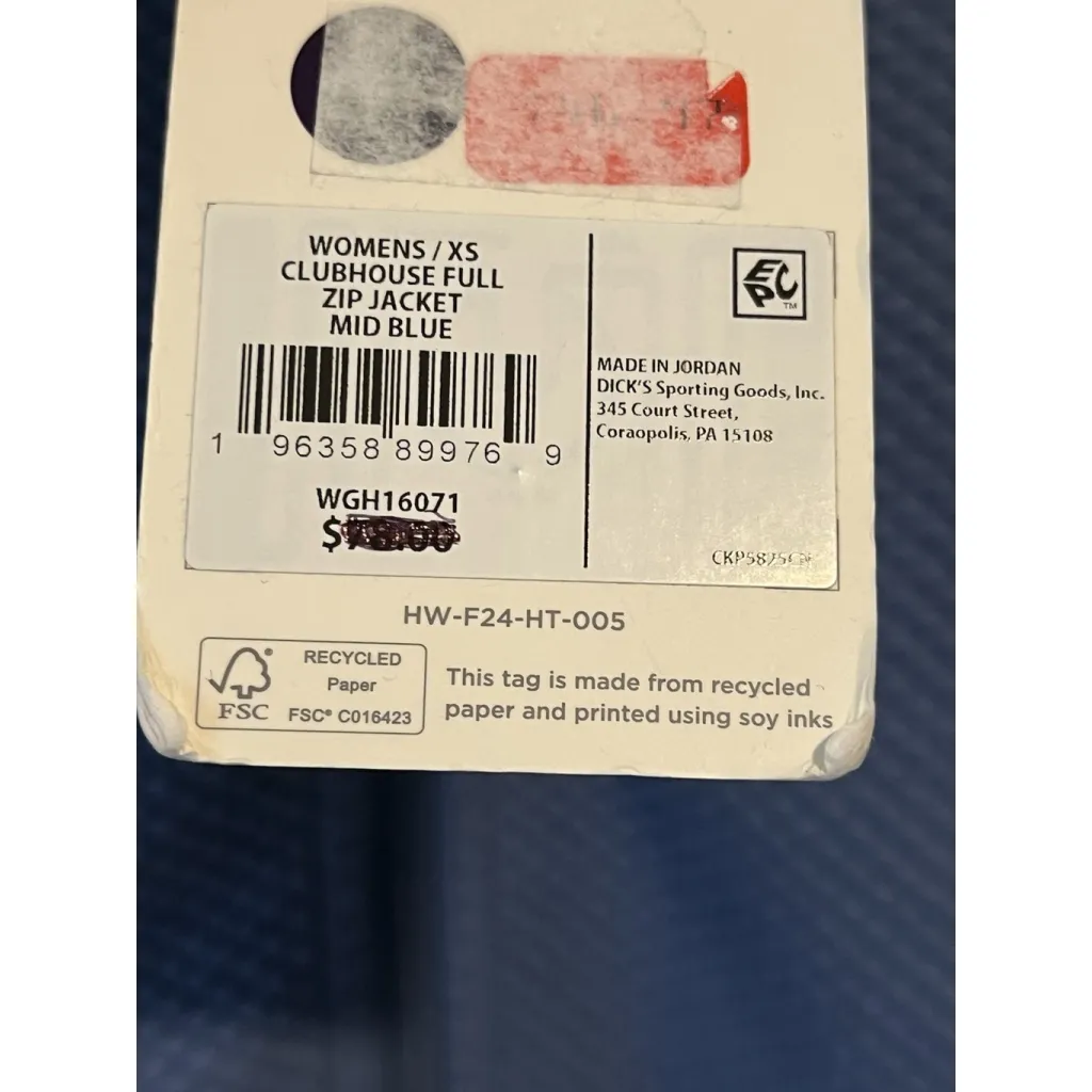 Lady Hagen Quarter Zip Jacket Womens Size XS Blue Textured Golf Activewear Top - Image 10