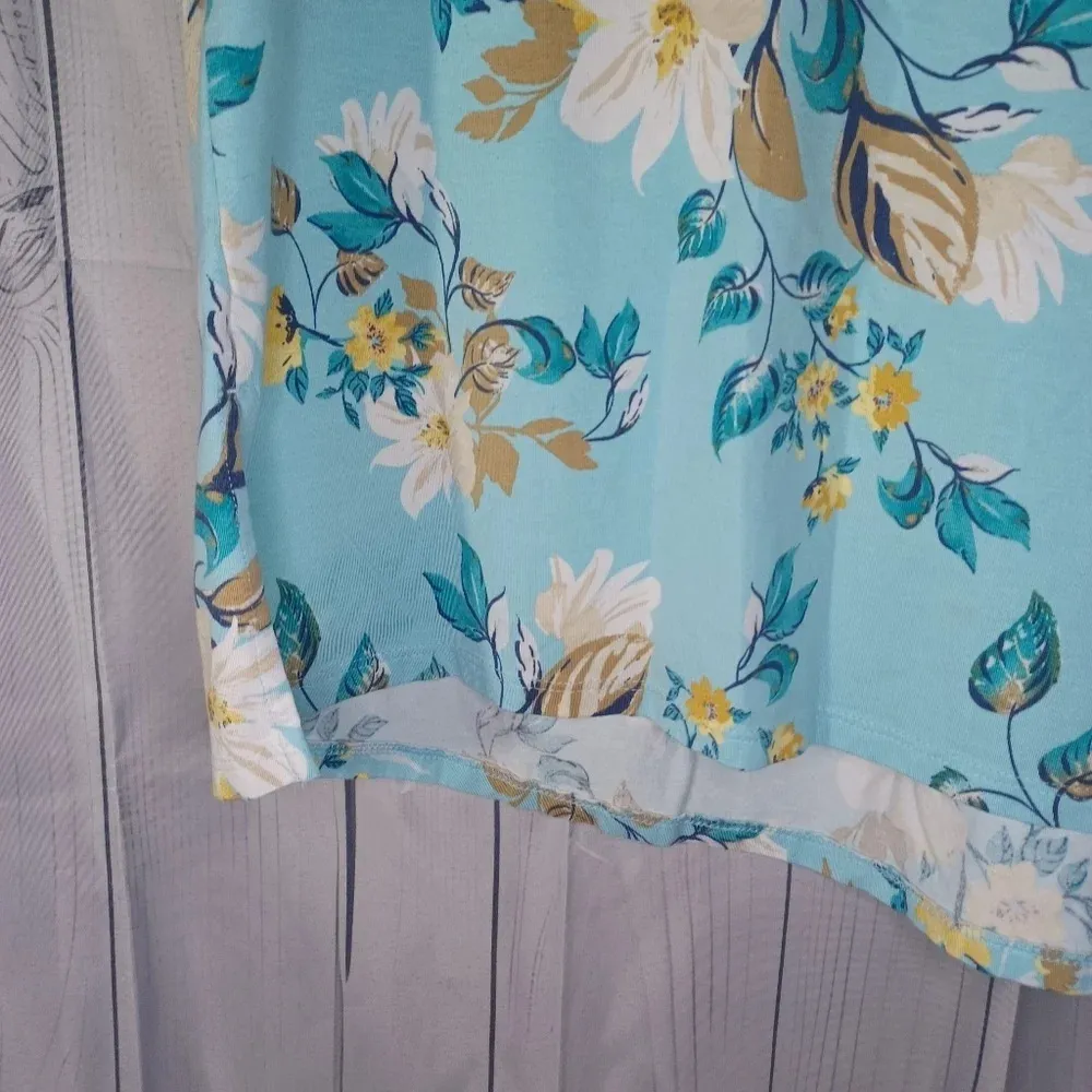 J.Jill Luxe Supima Pleat back tunic 3/4 Sleeve shirt - Image 3