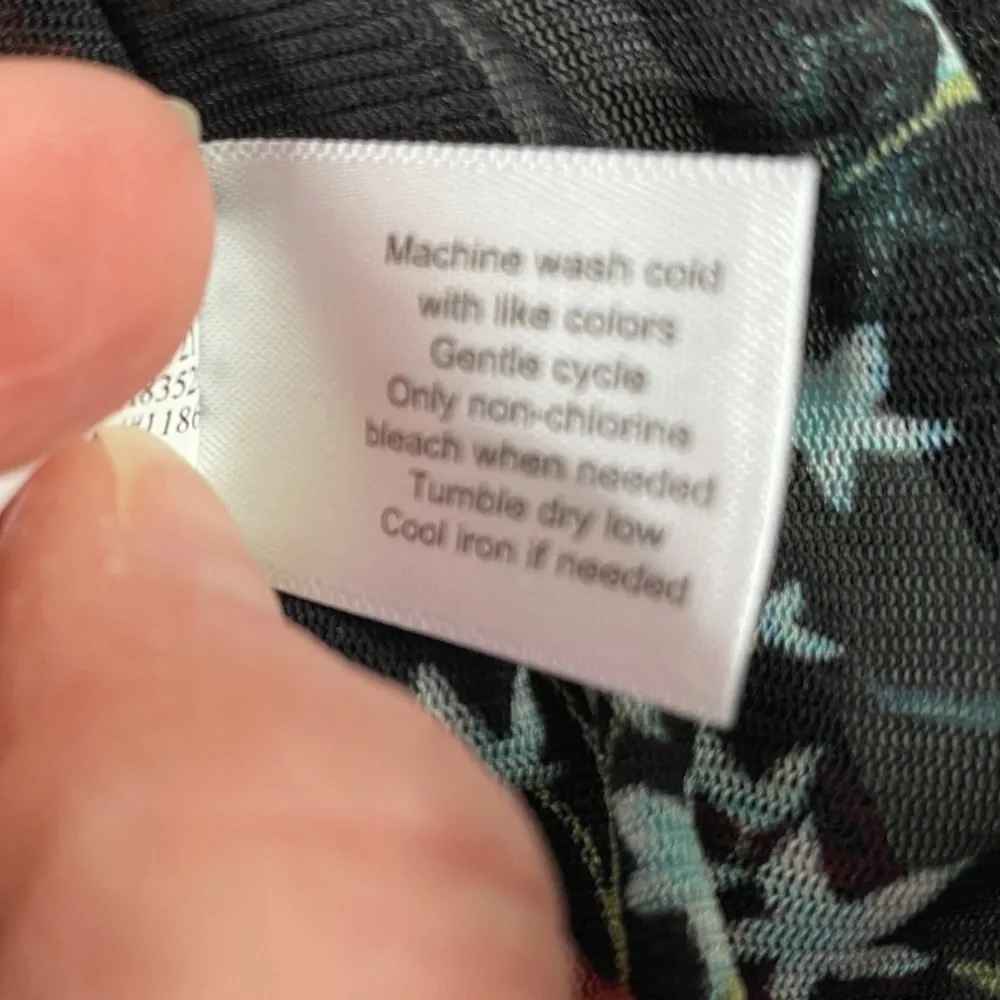 Lane Bryant women’s XXL black floral duster overpiece light and flowy - Image 10