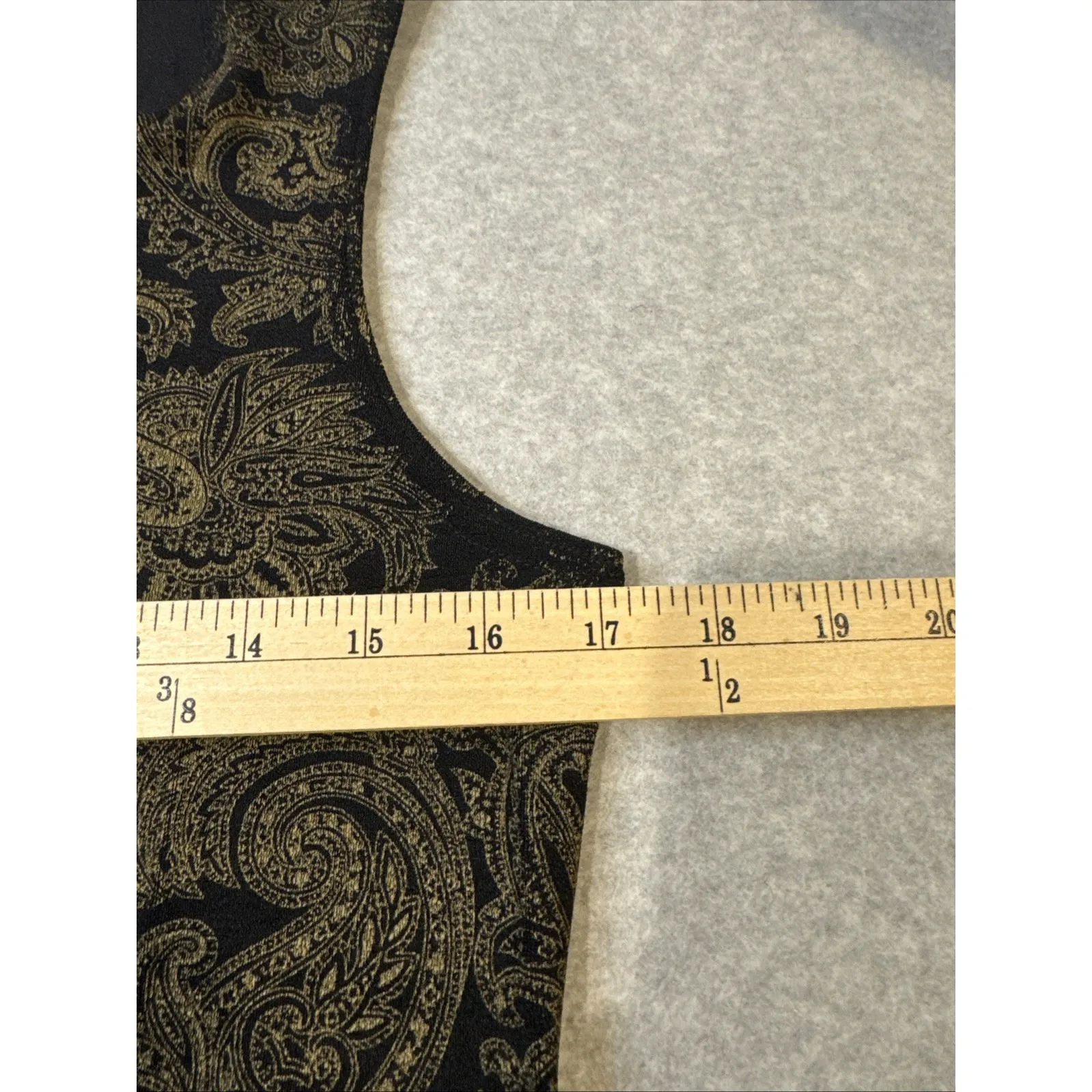 Vintage Y2K Molly Malloy Maxi Dress Womens 10 Black Brown Paisley Whimsigoth - Image 11