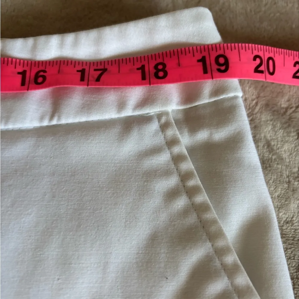 Apt. 9 White Cotton Cuffed Dressy Shorts Classic Tailored Design Women’s 16 - Image 8