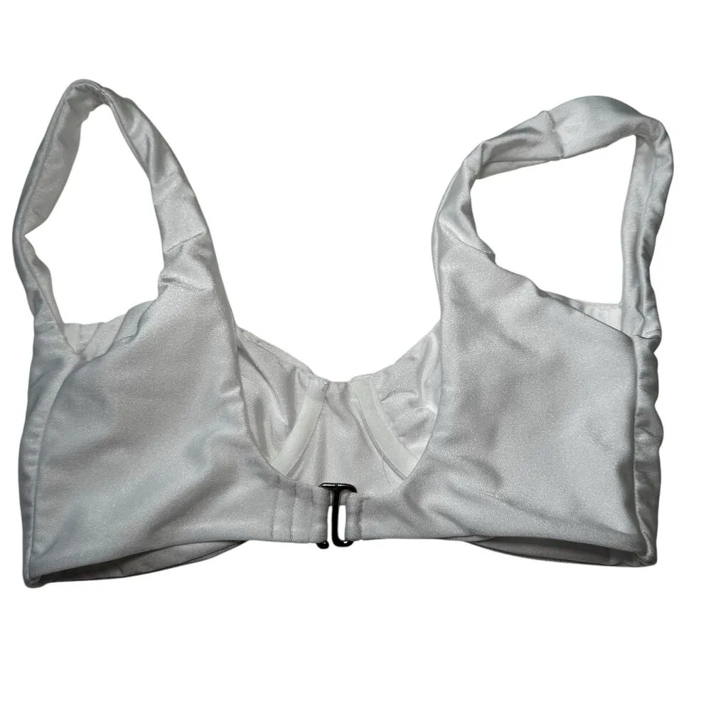 Tularosa White Underwired Bikini Top Women Swimsuit Size Small | 66 - Image 2