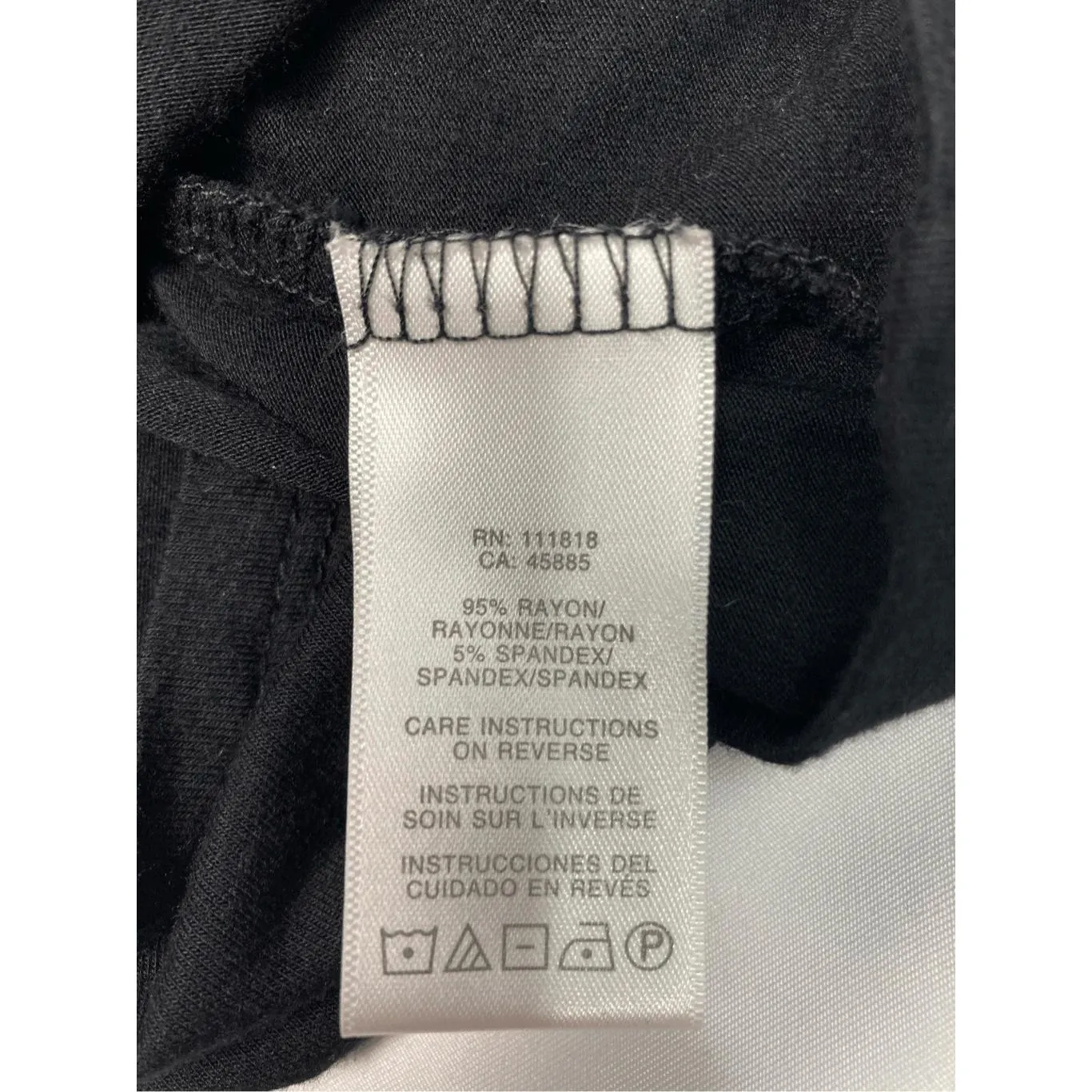 Michael Kors Black Top‎ Pleated Front, Back Zip L - Image 4