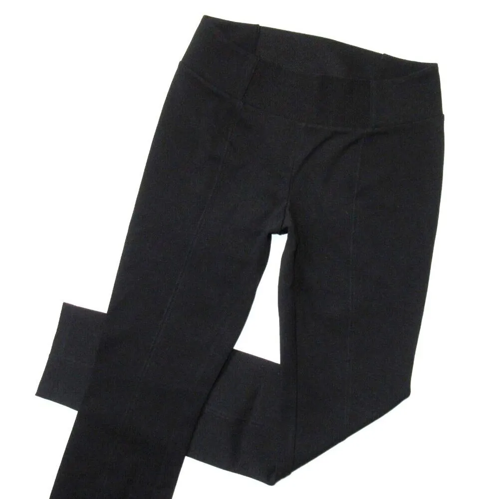 NWT Eileen Fisher Yoke Skinny in Black Milano Viscose Knit Stretch Pants XS - Image 2